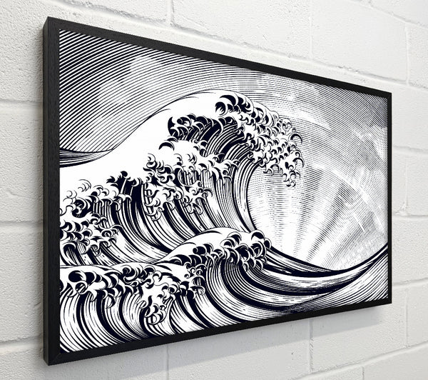 Black Wave Sun Beam