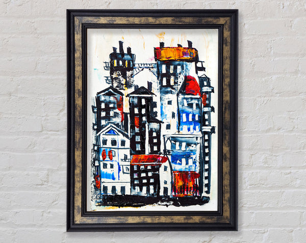 Town Houses 1 Framed Print