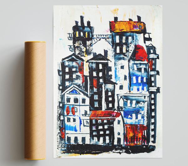 Town Houses 1 Giclee Print