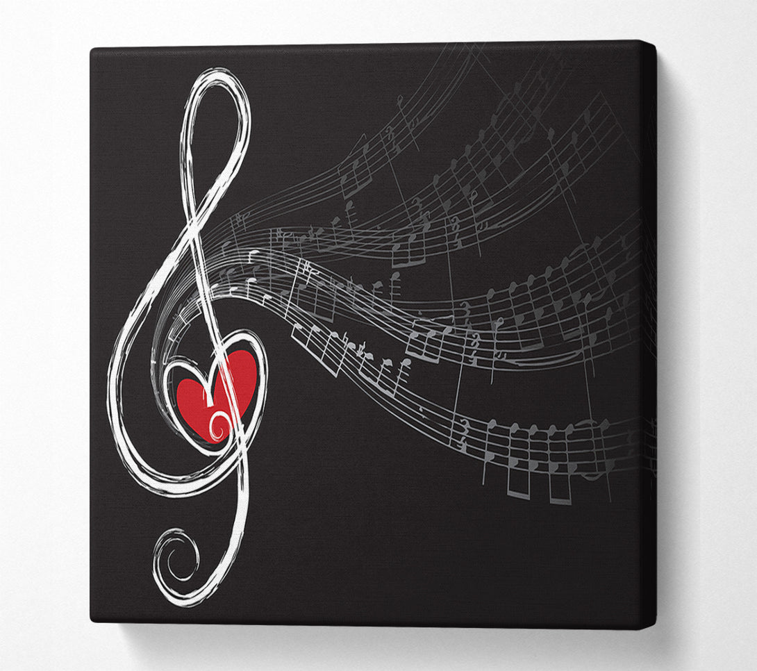  A Canvas Print of For The Love Of Music Canvas Print