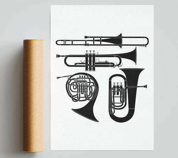 Wind Instruments Giclee Print