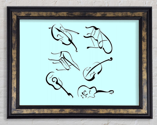 Classical Music Player Framed Print