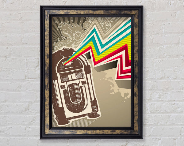 Jukebox Tunes Framed Print