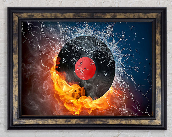 Albumn On Fire Framed Print