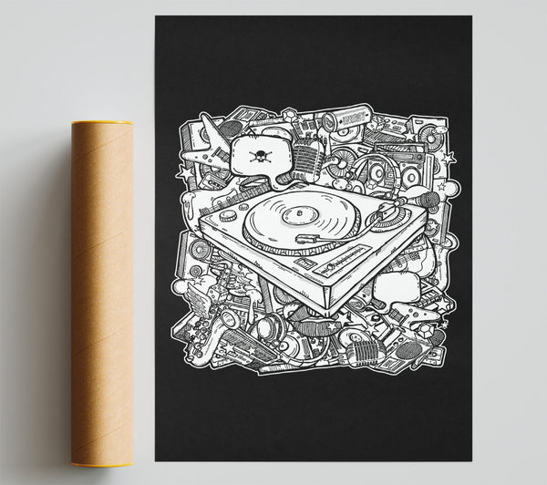Retro Music Player Print