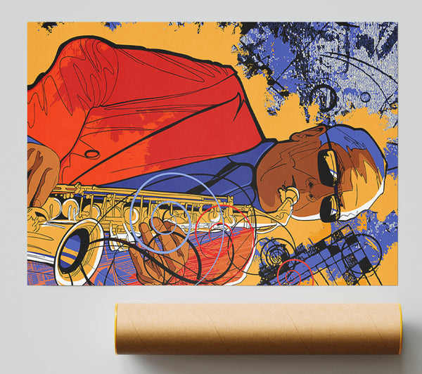 Saxophone Player 1 Poster