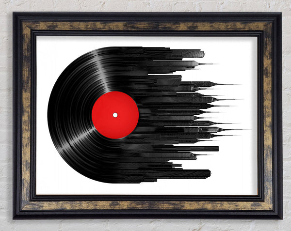 Album Music City Framed Print