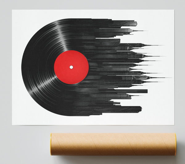 Album Music City Giclee Print