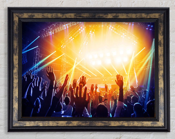 Fans At The Show Framed Print