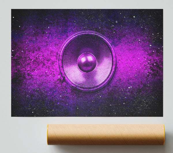 Purple Speaker Poster