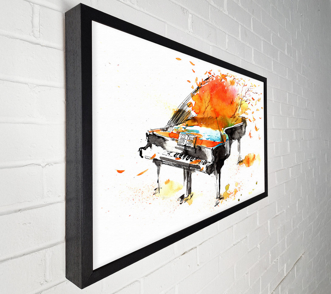  A Canvas Print of Autumn Piano Canvas Wall Art