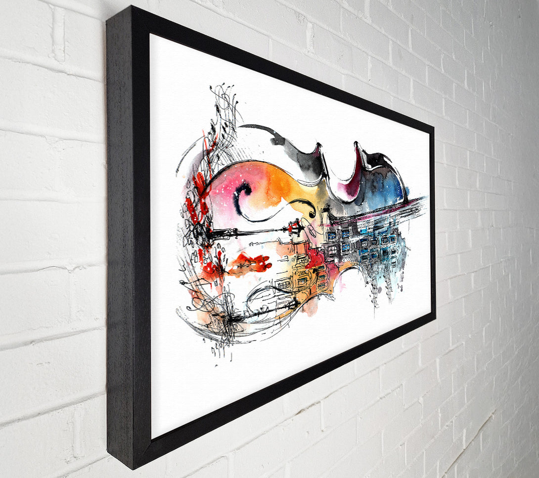  A Canvas Print of Double Bass In The Music Canvas Art