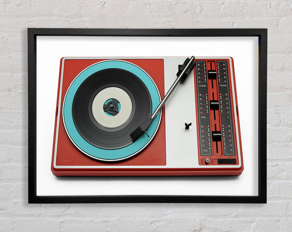 Retro Record Player 2 Framed Print