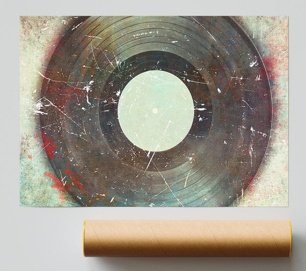 Retro Album Scratch Poster