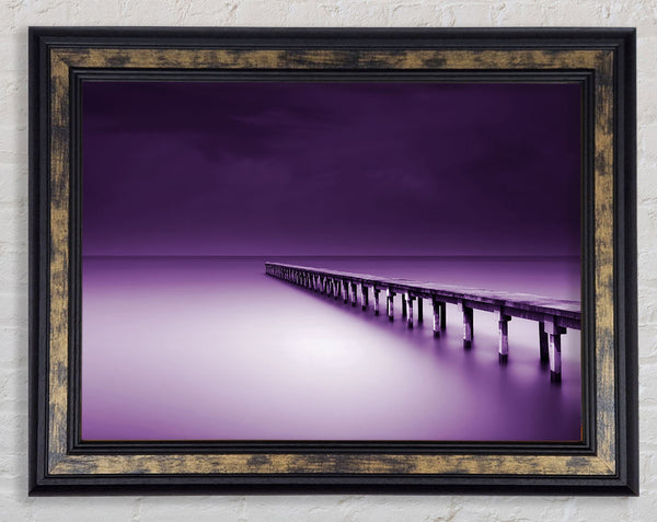Purple Calm Framed Print