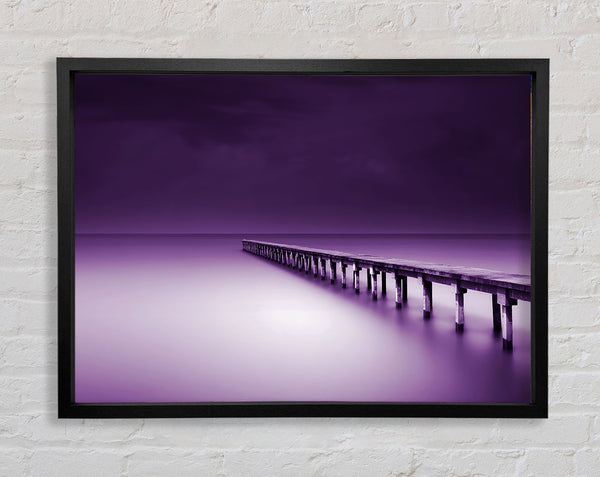Purple Calm Framed Print