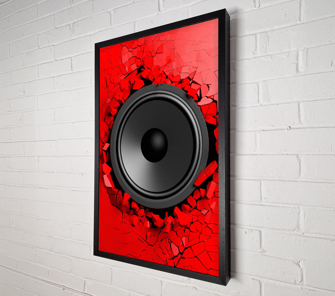  A Canvas Print of Red Speaker Break Canvas Print