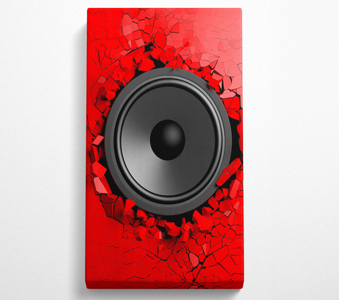  A Canvas Print of Red Speaker Break Canvas Print