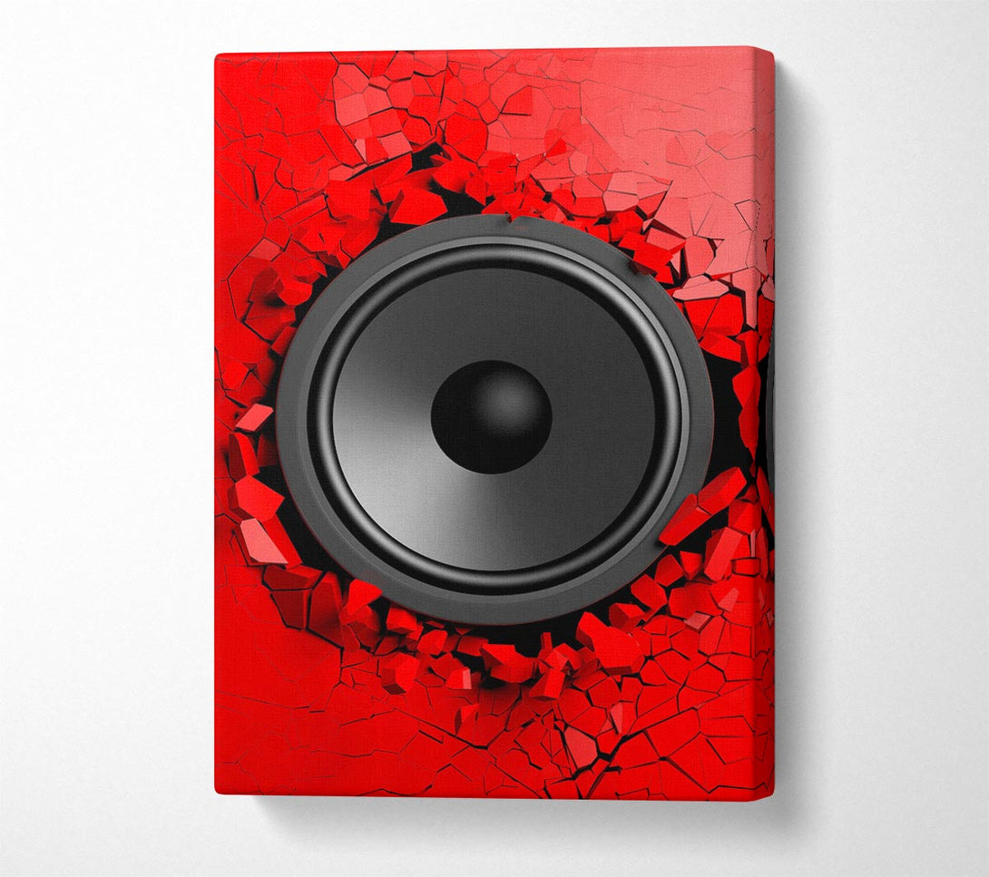  A Canvas Print of Red Speaker Break Canvas Print