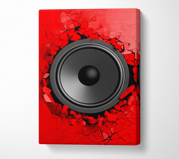  A Canvas Print of Red Speaker Break Canvas Print