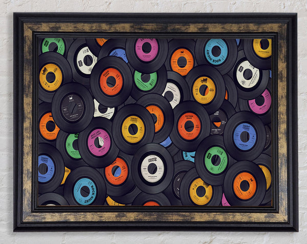 Jukebox Singles Framed Print