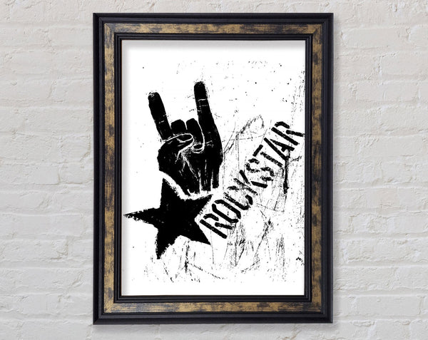 Rockstar Framed Print