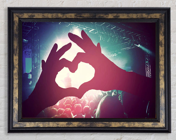 Love That Rock God Framed Print