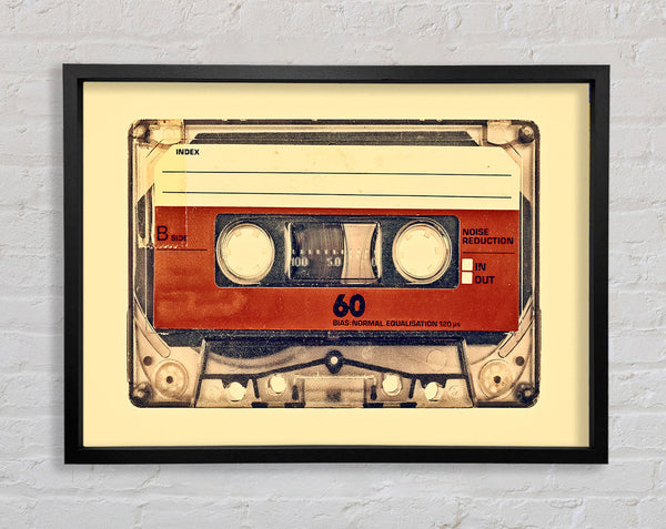 Retro Cassette Tape Framed Print