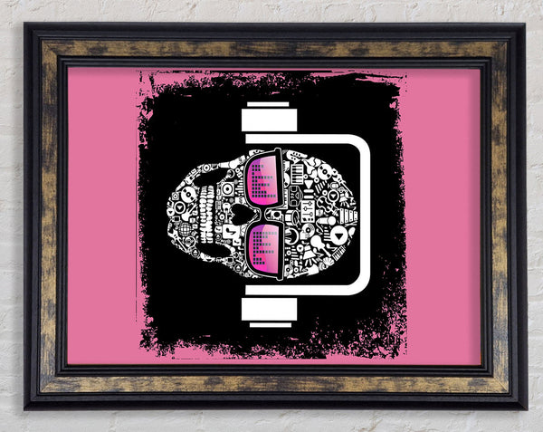 Headphone Skull Framed Print