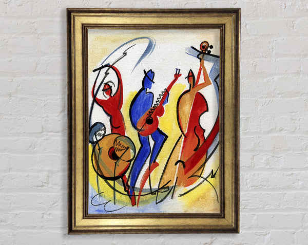 Colourful Band Framed Print