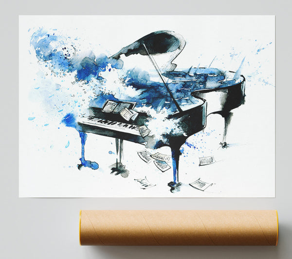 Piano Blues Giclee Print