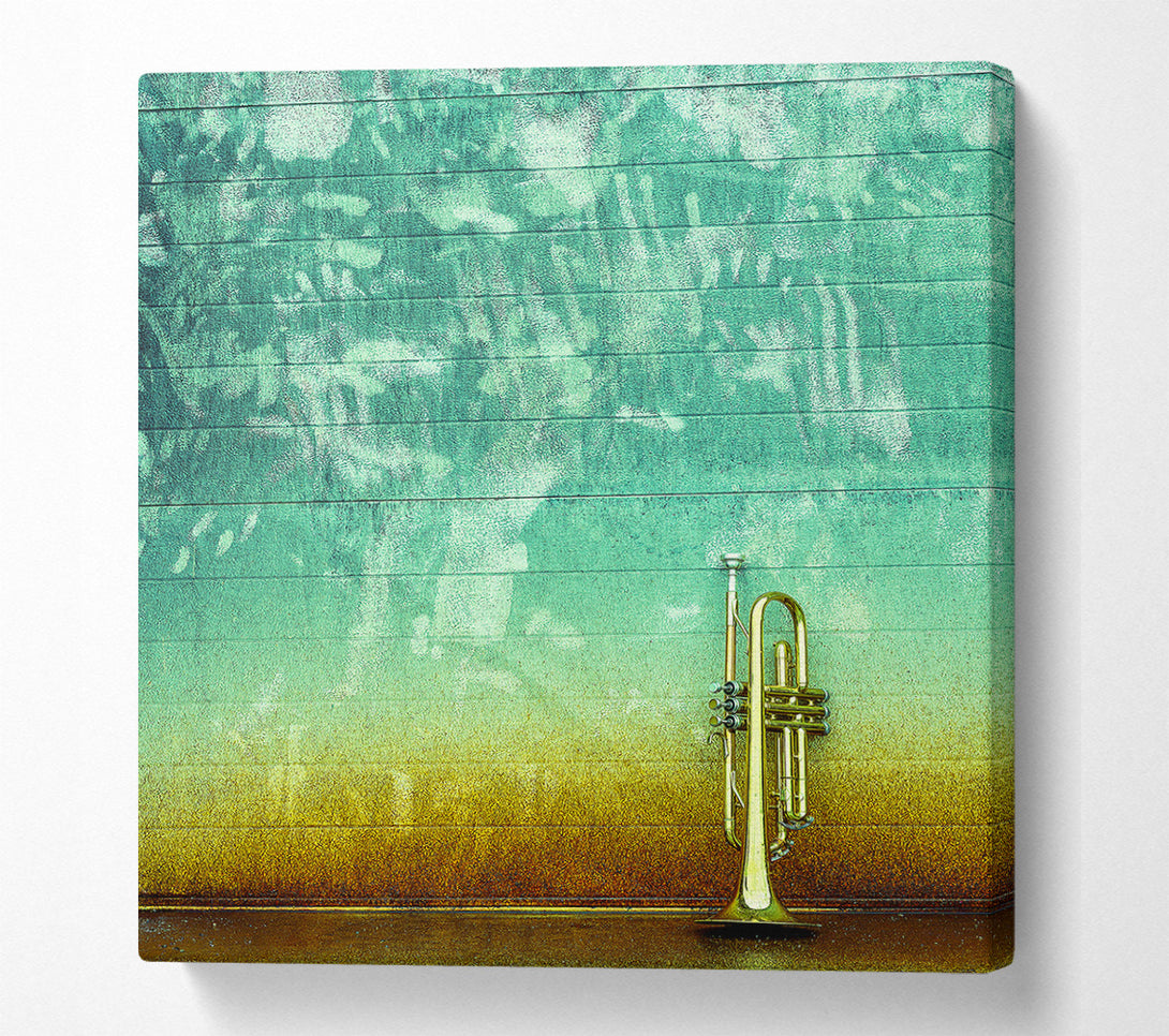  A Canvas Print of Trumpet Gold Canvas Wall Art