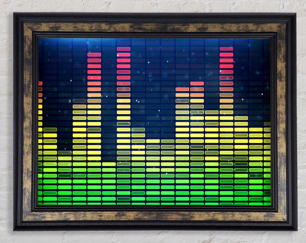 Equalizer Power Framed Print