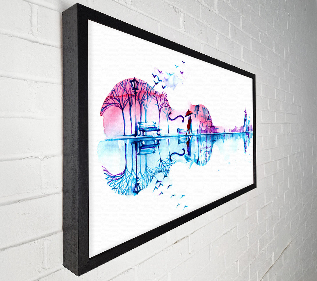  A Canvas Print of Violin Treeline Canvas Art