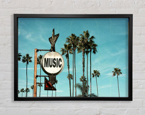 Music This Way Framed Print