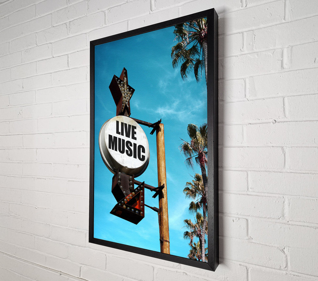  A Canvas Print of Live Music This Way Canvas Print