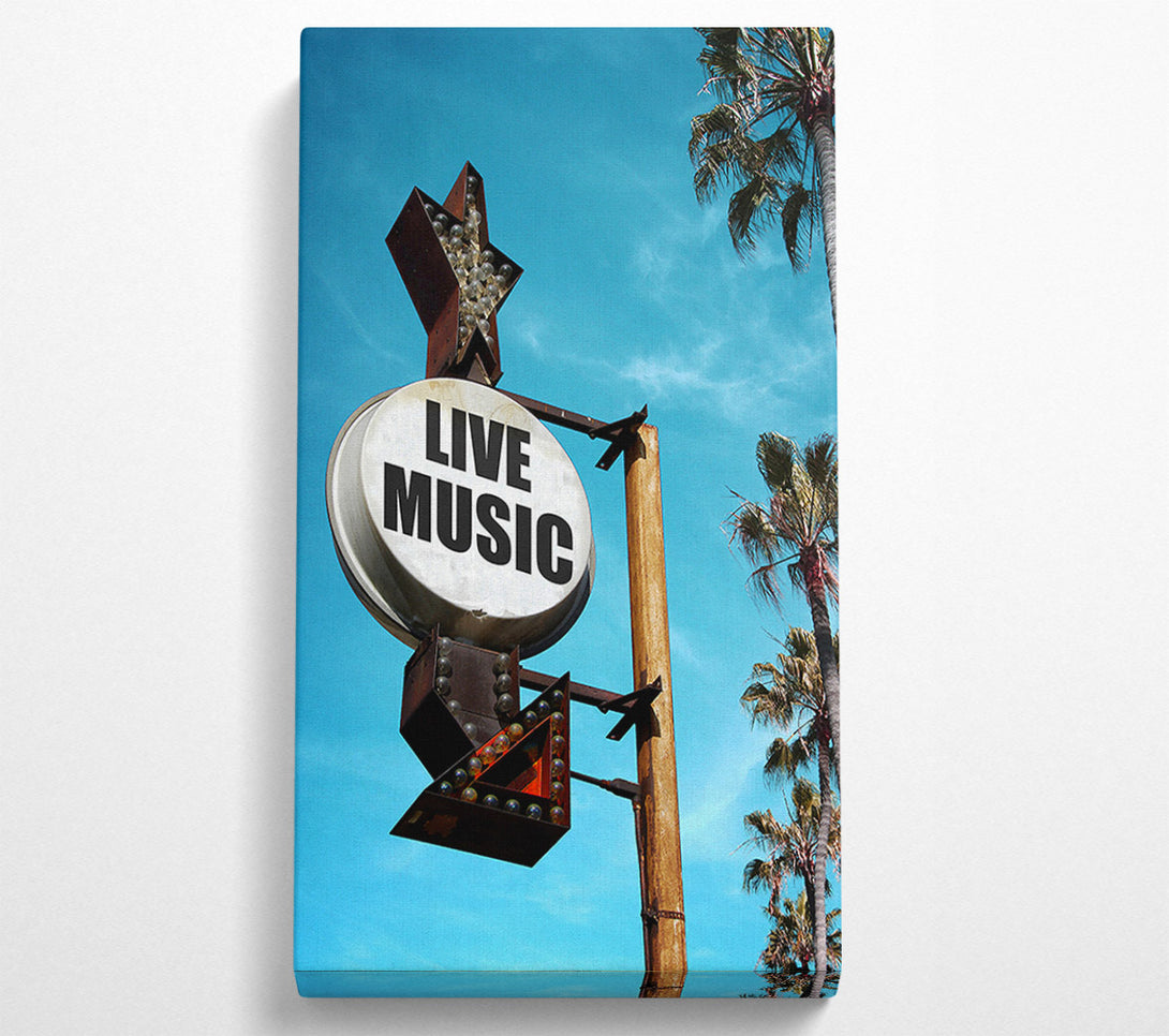 A Canvas Print of Live Music This Way Canvas Print
