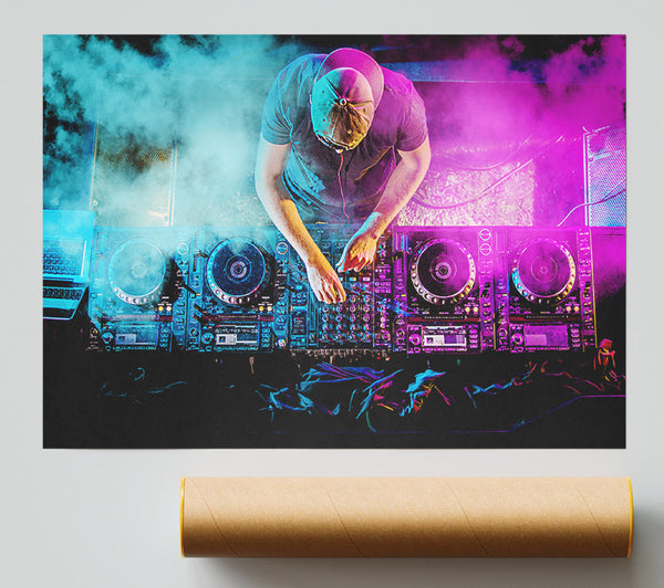 Double Deck Dj Poster