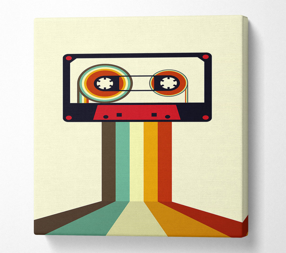  A Canvas Print of Retro Tape 1 Canvas Print