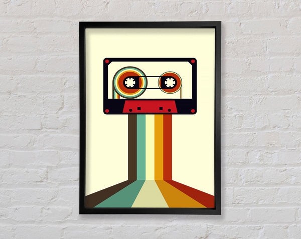 Retro Tape 1 Framed Print