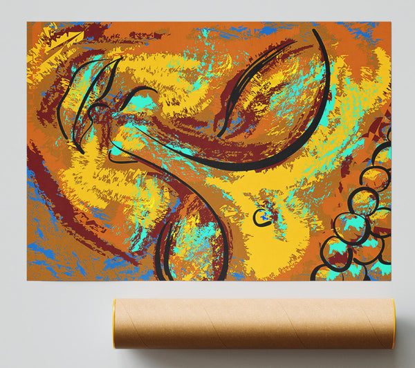 Buddha Face Poster