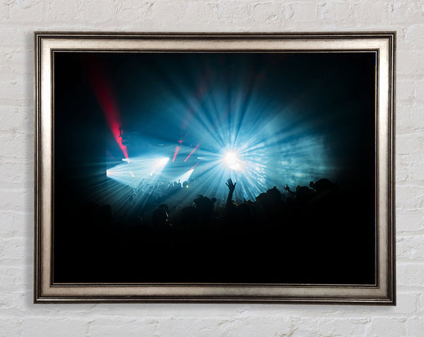 Crowd Lights Framed Print