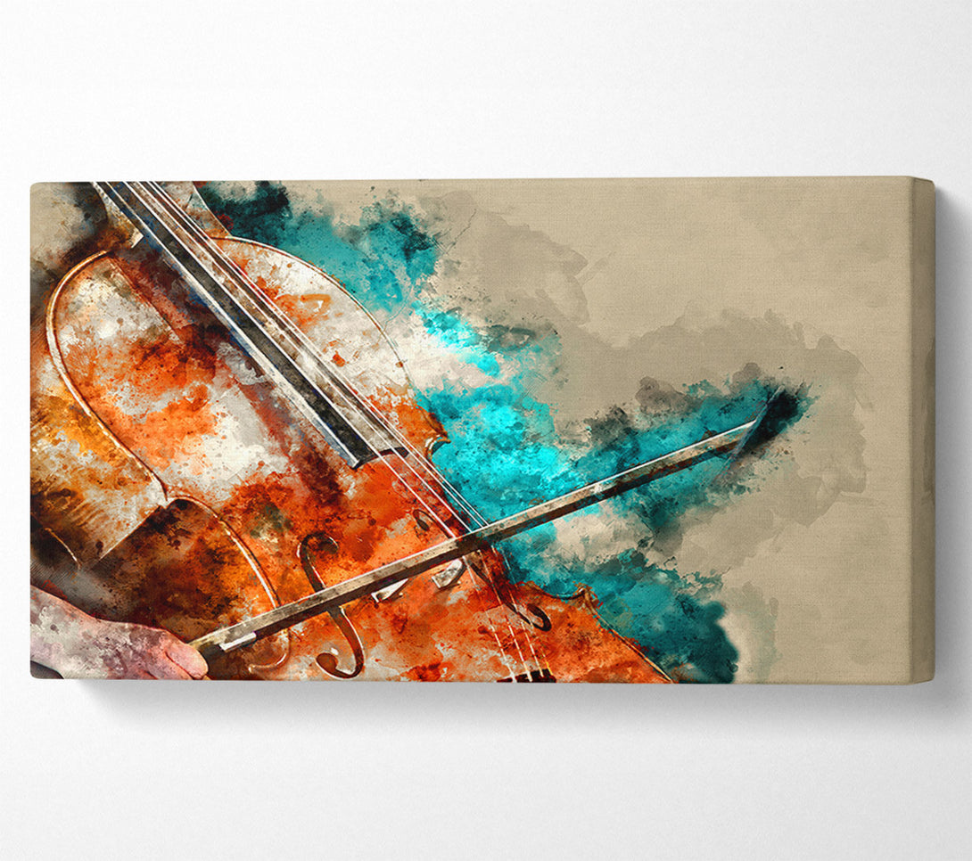  A Canvas Print of Double Bass Play Canvas Print
