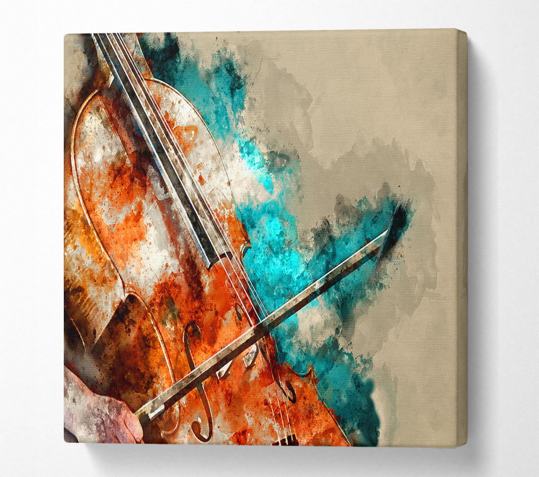  A Canvas Print of Double Bass Play Canvas Print