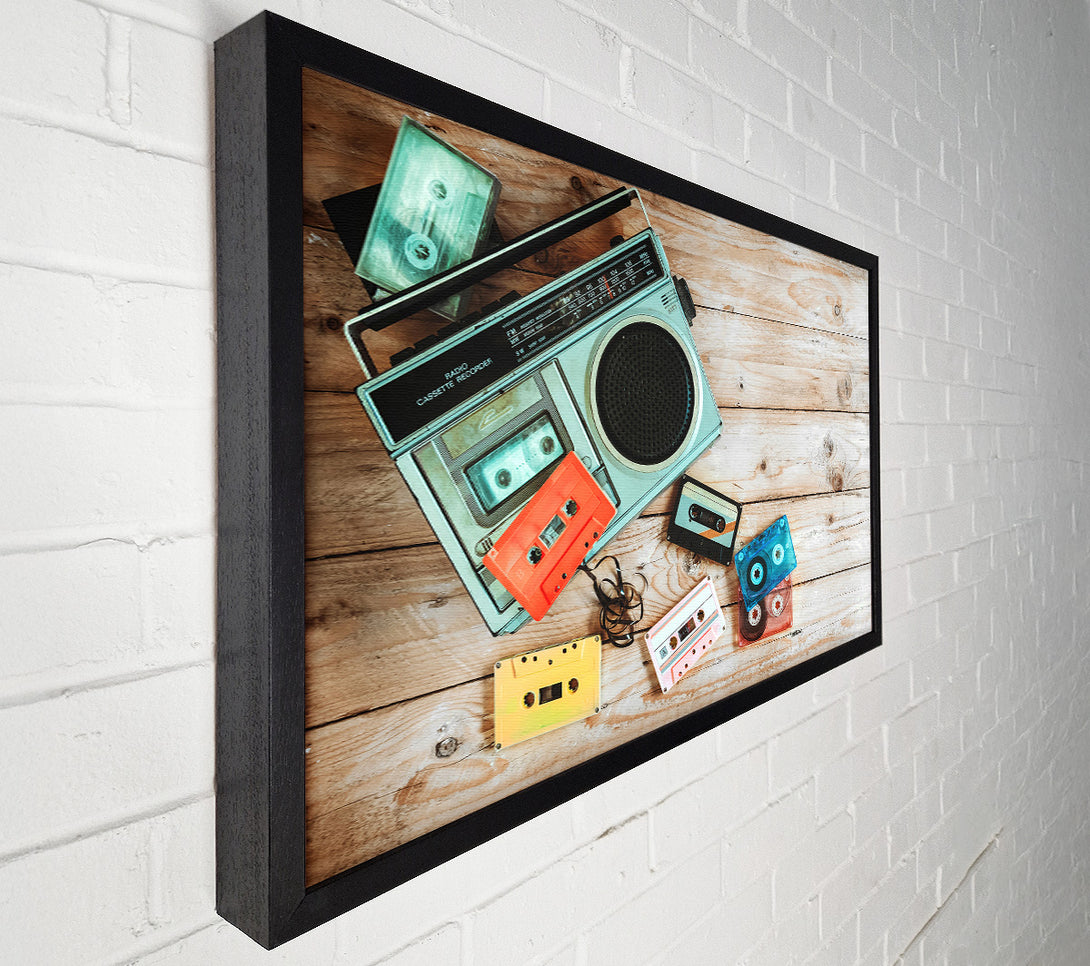  A Canvas Print of Tape Player Canvas Wall Art