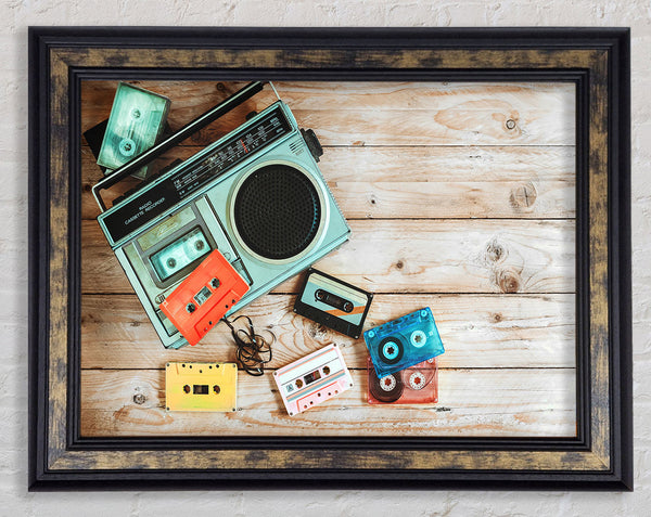 Tape Player Framed Print