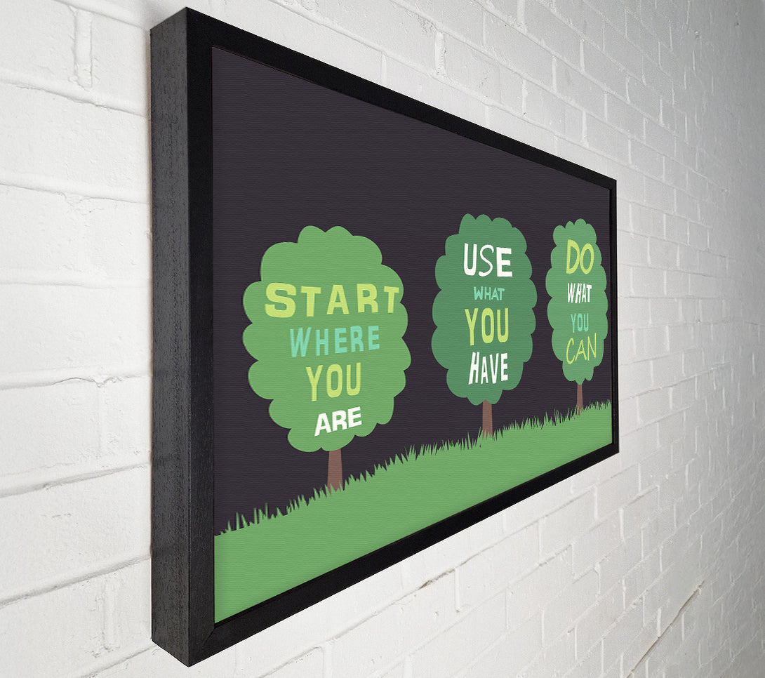  A Canvas Print of Start Where You Are Canvas Art