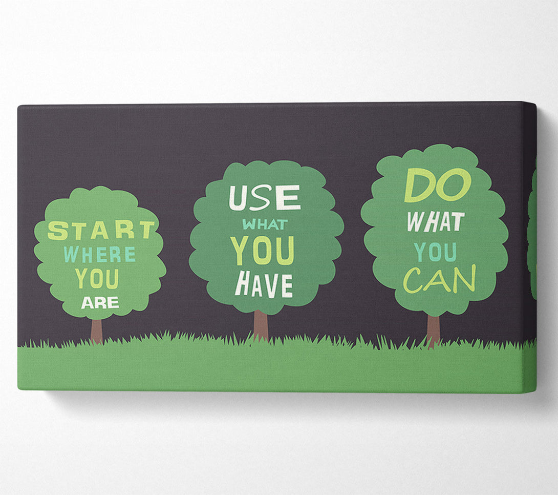  A Canvas Print of Start Where You Are Canvas Art