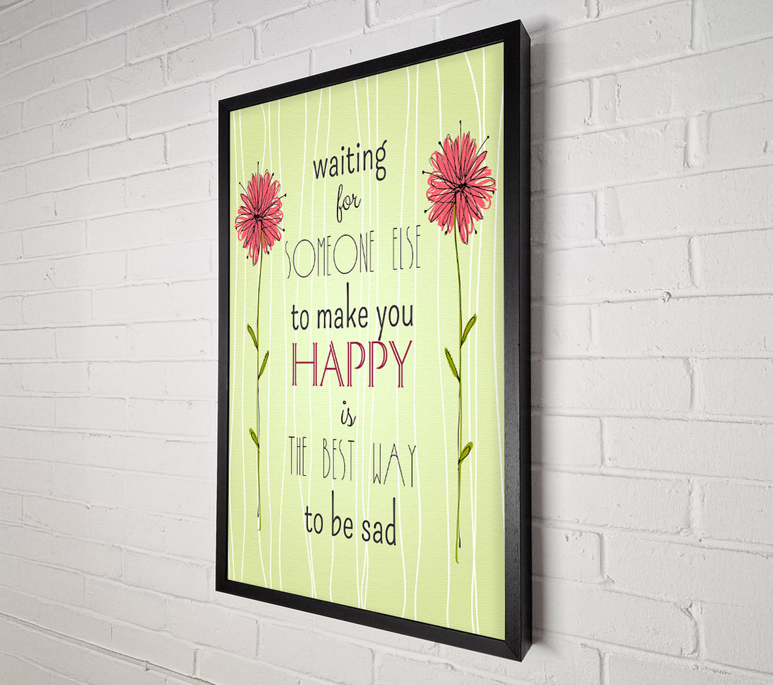  A Canvas Print of Waiting For Someone Else Canvas Art