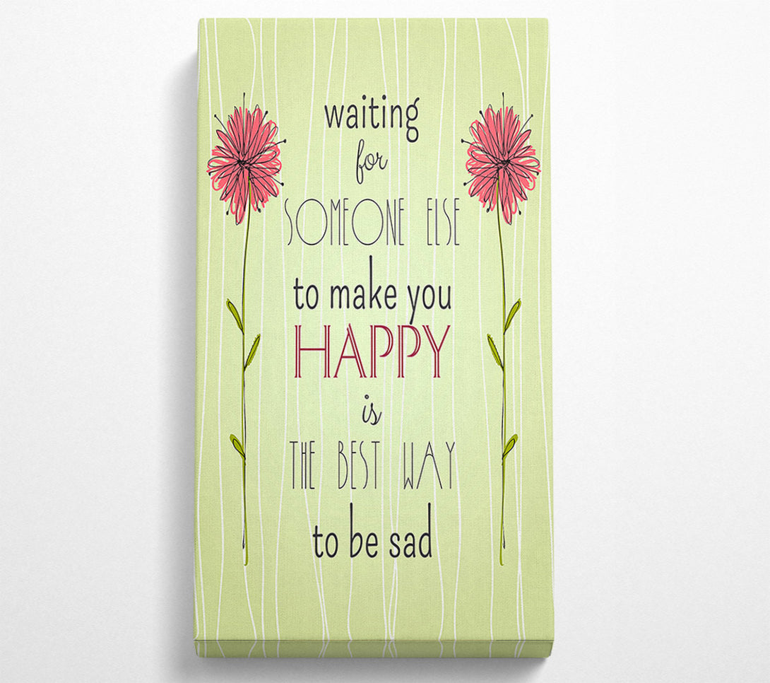  A Canvas Print of Waiting For Someone Else Canvas Art